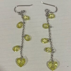 Green Drop Earrings